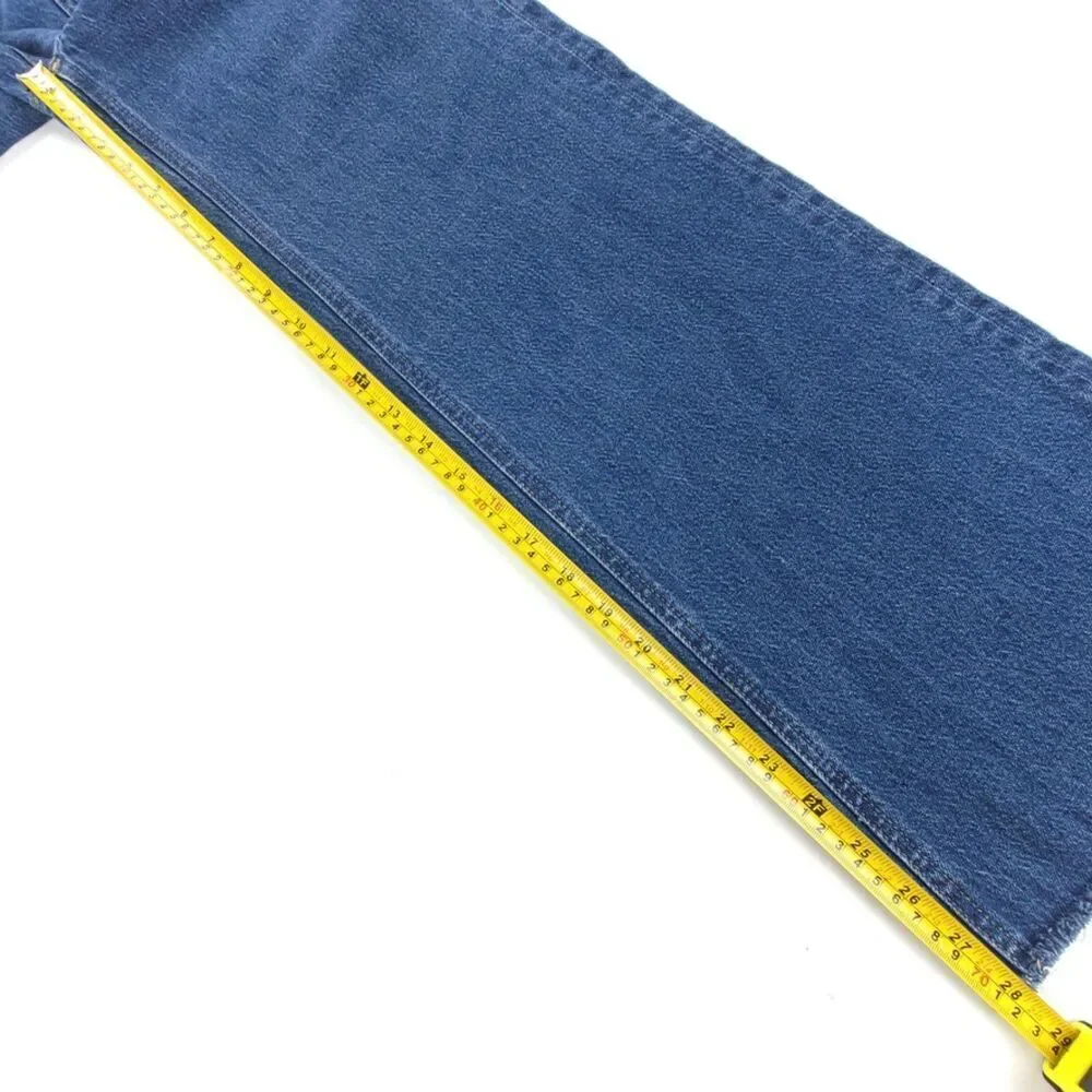 J CREW Wide Leg Denim Trouser in Fiorellas Wash 70's High Rise Raw Hem Jeans 27